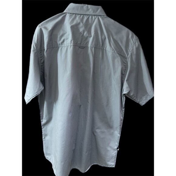 Ablanche New York Mens Large Gray Button Up Short Sleeve Shirt NEW - Picture 5 of 5